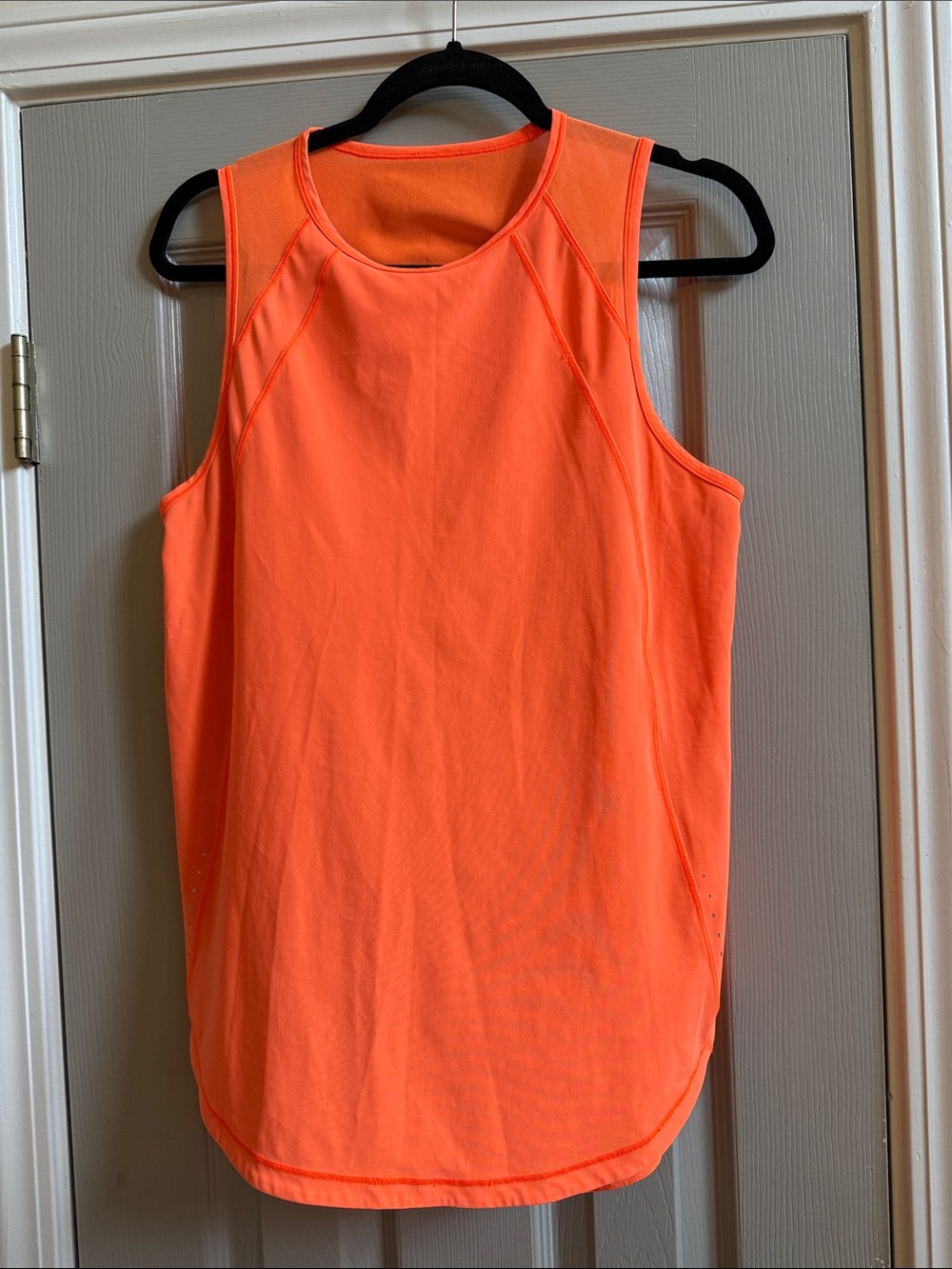 Lululemon Neon Orange Sculpt Tank Top